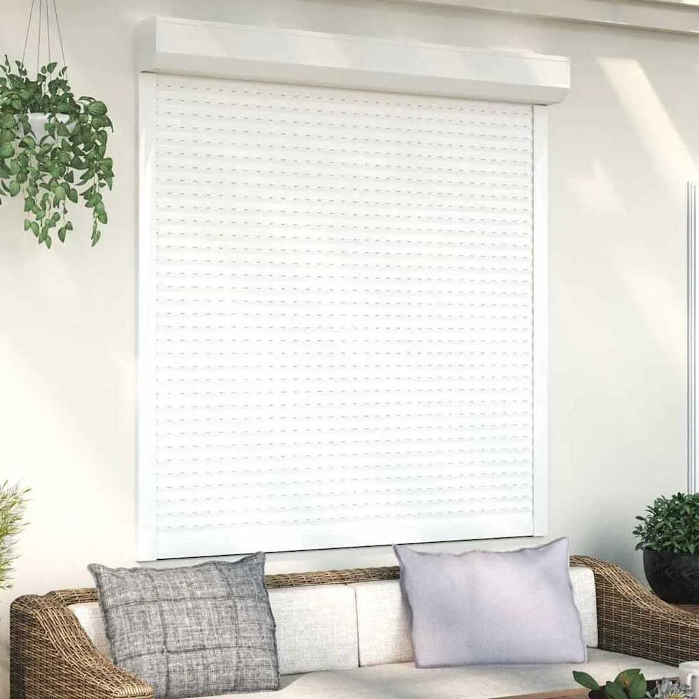 Tapparella Avvolgibile İn Alluminio 140x150 Cm Bianca /
