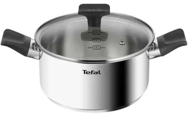 Tefal - Set di 3 pentole DELICIOUS in acciaio inox