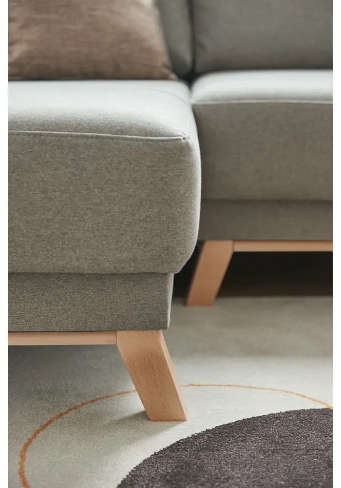 Divano letto ad angolo variabile grigio chiaro Pop - Bonami Selection