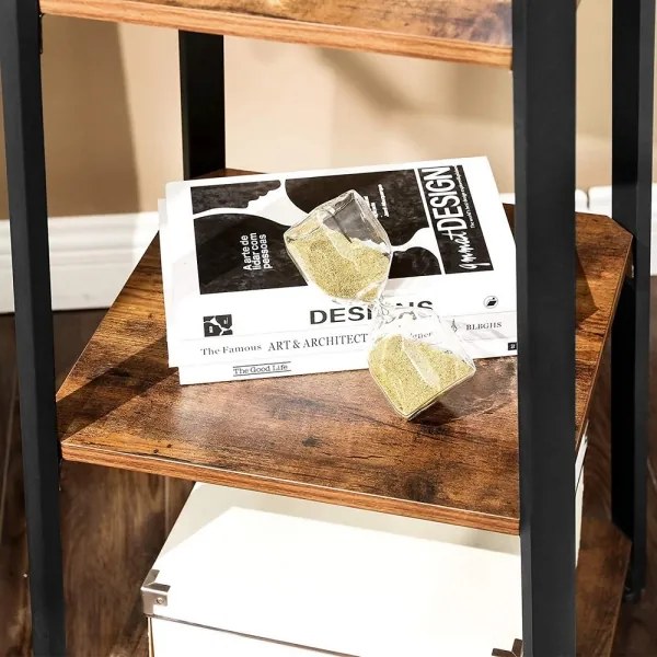 Appendiabiti a piantana LINEA nero/marrone