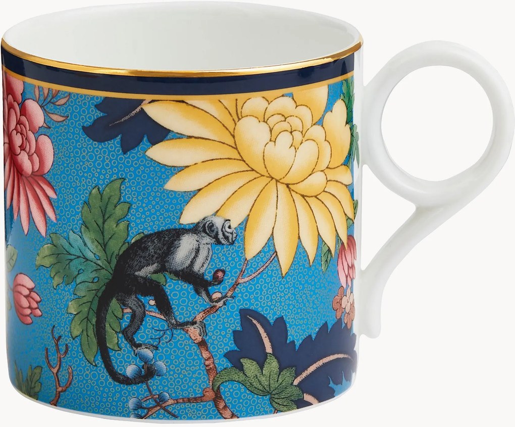 Tazza in Fine Bone China Wonderlust Sapphire Garden