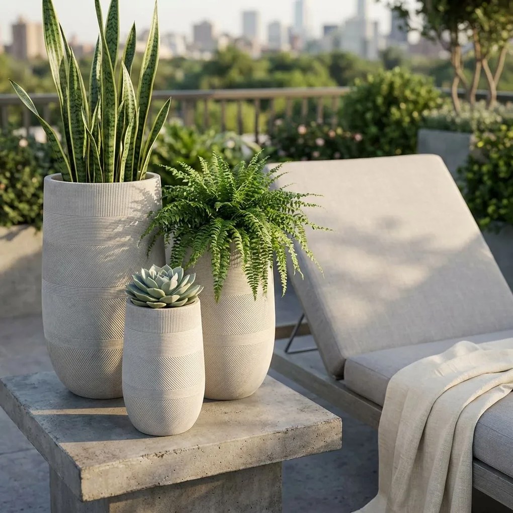 MIGUEL - set di 3 vasi