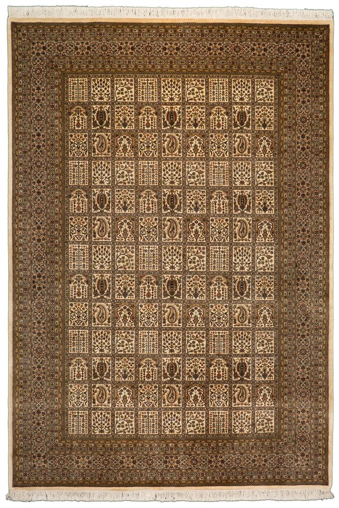 Ghom Tappeto orientale 200x290 Beige (Indian) Annodato A Mano