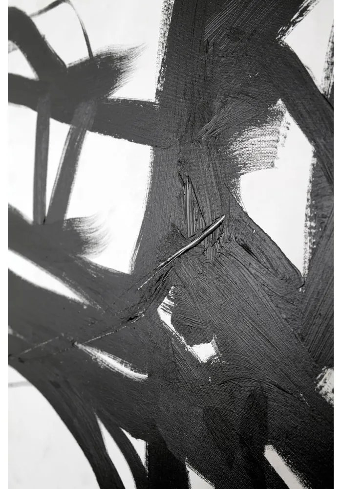 Quadro dipinto a mano 100x100 cm Playblack 2 - Malerifabrikken