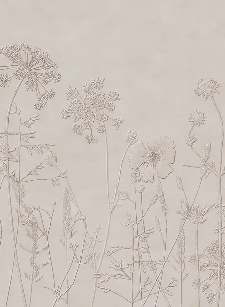 Eijffinger Carta da parati panoramica Silhouette Flowers - 350702