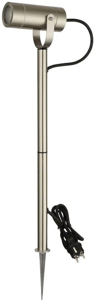 Faretto a Picchetto Acciaio Inox Orientabile GU10 IP54 Alt. 61cm