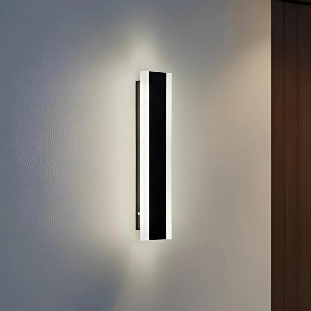 Lampada da parete esterna a LED MIRANA S, 8 W, 230 V, 4000 K, IP44, 30 cm, nera