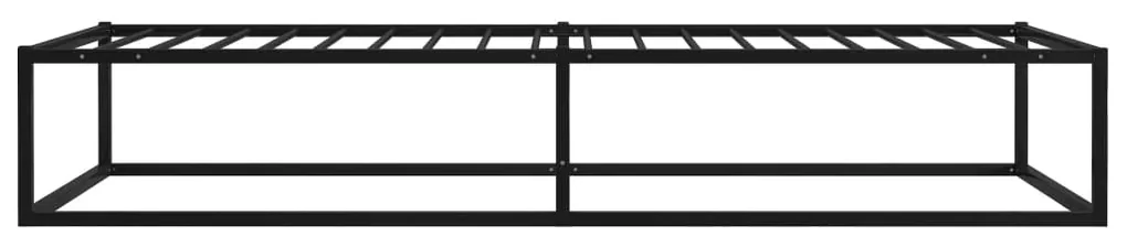 Giroletto nero in metallo 90x200 cm