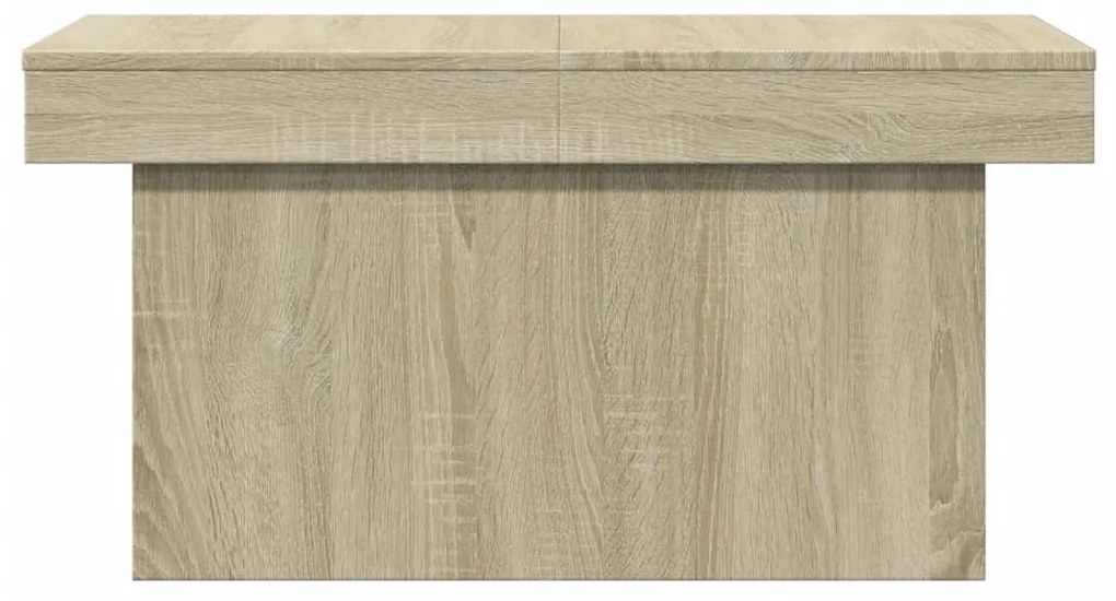 Tavolino da salotto rovere sonoma 80x55x40 cm legno multistrato