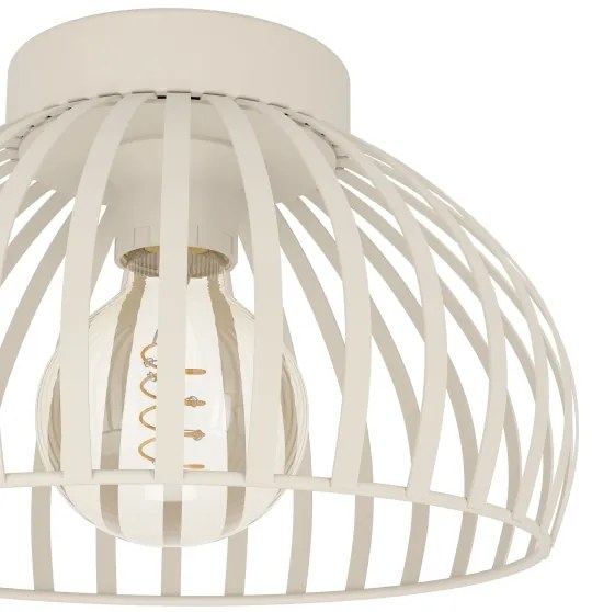 Eglo 901746 - Plafoniera MOGANO 1xE27/40W/230V diametro 28 cm color crema