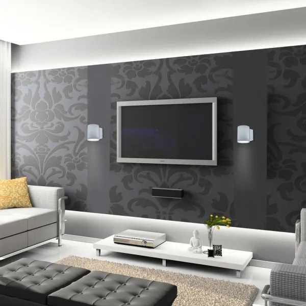 Rabalux 7022 - Applique KAUNAS 1xG9/10W/230V grigio