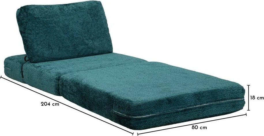 Poltrona color foglia di tè allungabile con rivestimento in bouclé Faster – Mauro Ferretti