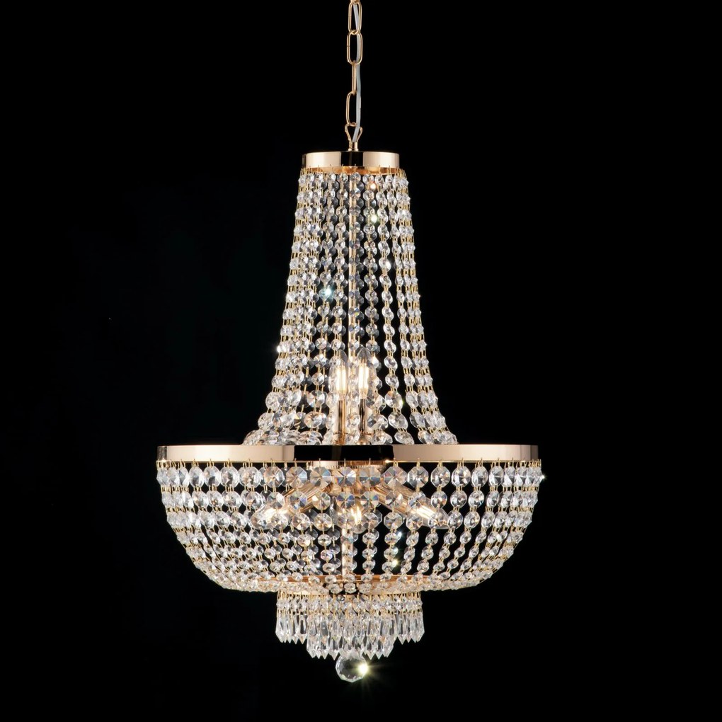 Bonetti Illumina - 8-light chandelier Mozart Oro