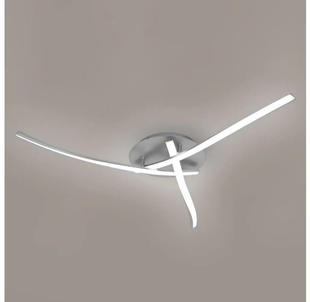 Brilagi - Plafoniera a LED STRIPES LED/24W/230V argento