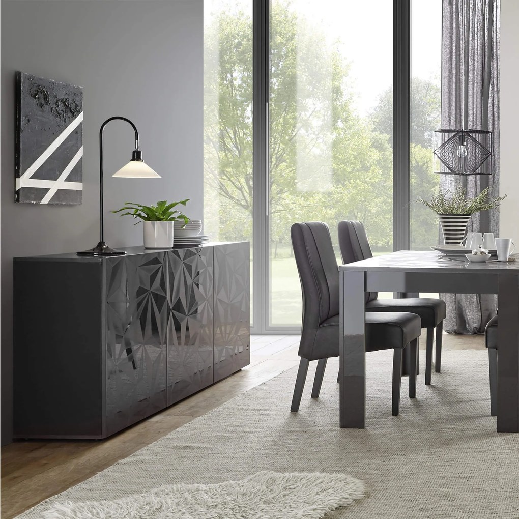 LION - madia di design moderno 3 ante