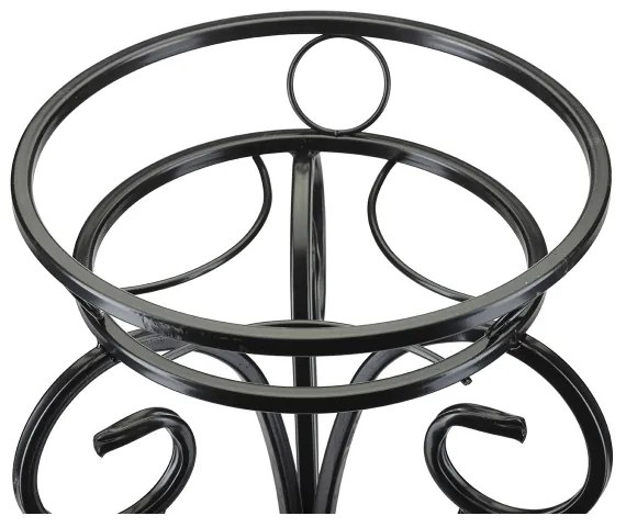 Portafiori 74x34 cm nero