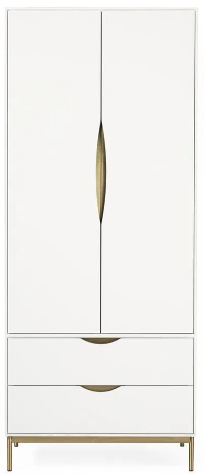 Armadio bianco 80x195 cm Kobe - Woodman