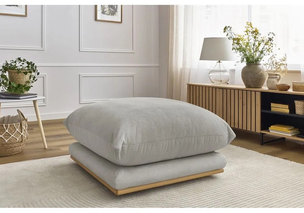 Poggiapiedi in grigio chiaro Ernest – Bobochic Paris