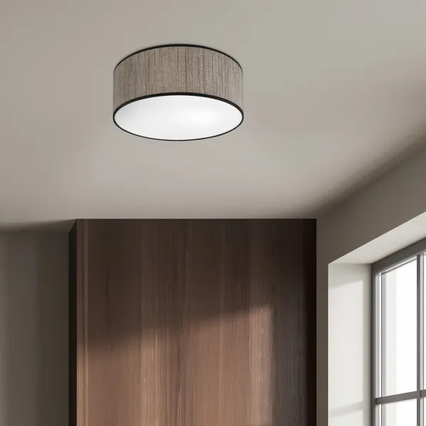 Plafoniera SIRJA 2xE27/15W/230V, diametro 35 cm, marrone