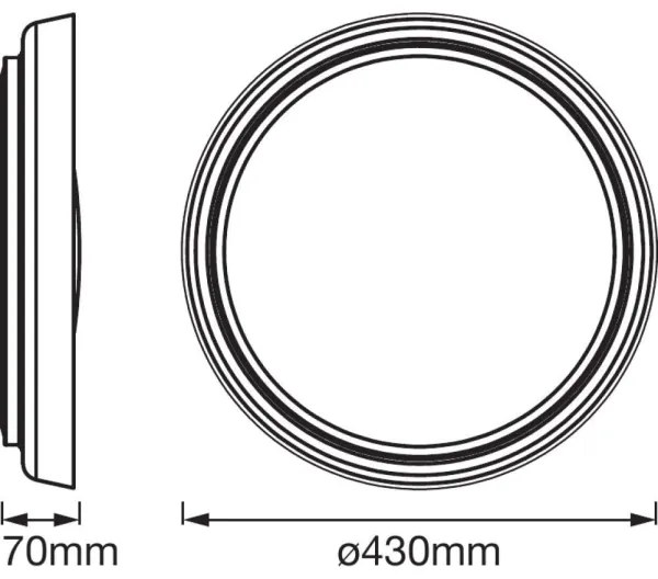 Ledvance - Plafoniera LED dimmerabile SMART+ PLATE LED/24W/230V Wi-Fi