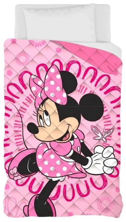 Trapunta invernale letto singolo Minnie Disney Colore Rosa, Dimensioni e Misure Singolo