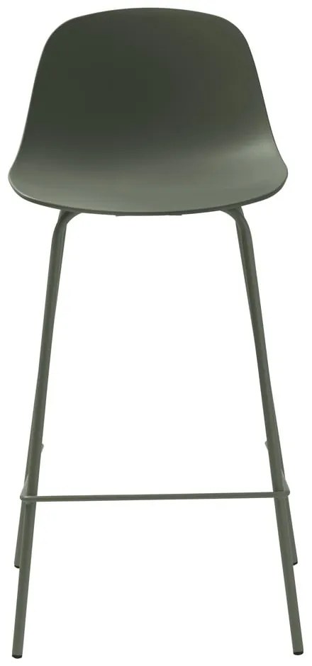 Sgabello da bar color kaki in plastica (altezza della seduta 67,5 cm) Whitby – Unique Furniture