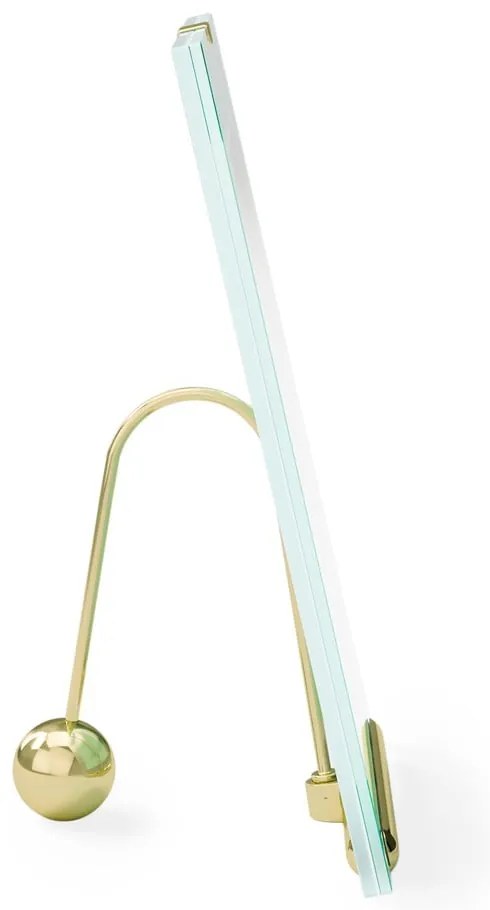 Cornice dorata in vetro verticale con sostegno 19x23 cm Flute – Umbra