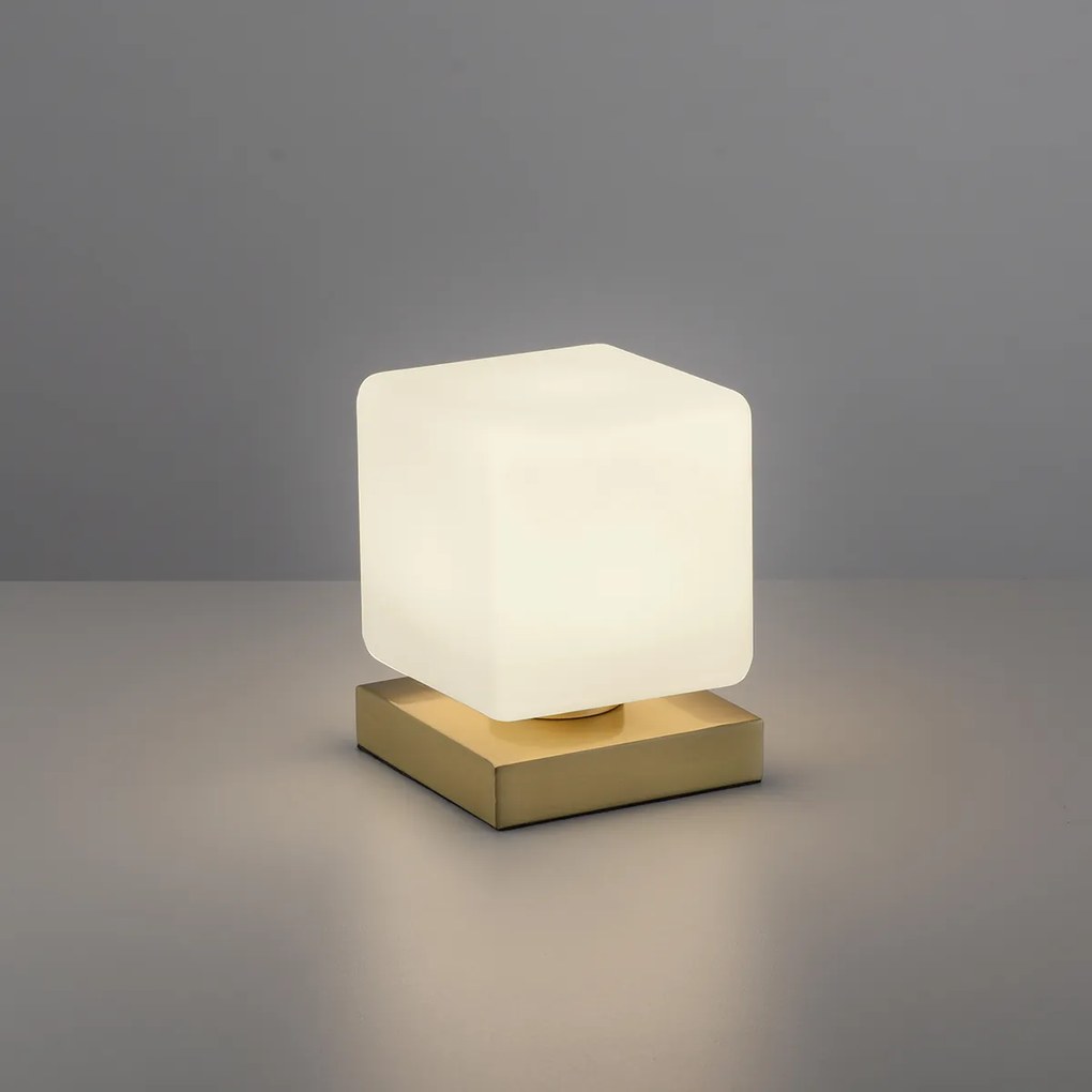 Lampada da tavolo in ottone con LED dimmerabile a sfioramento - Jano