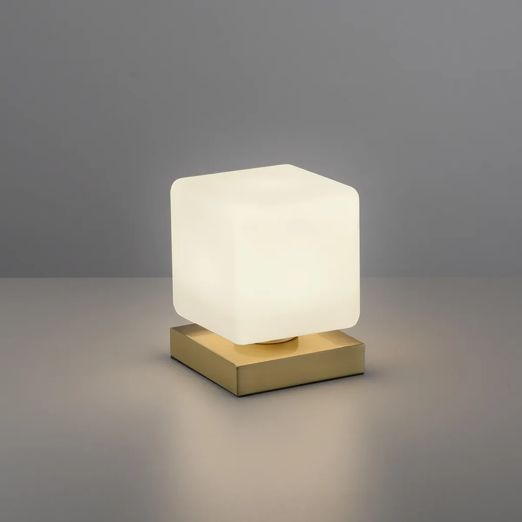 Lampada da tavolo in ottone con LED dimmerabile con tocco - Jano
