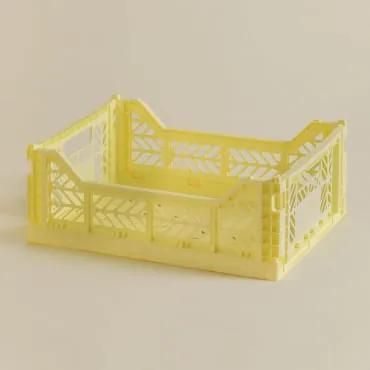 Scatola di plastica pieghevole e impilabile Doli Giallo & 40 cm - Sklum