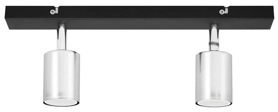 Faretto LED TUNE 2xGU10/4,8W/230V cromo opaco/nero