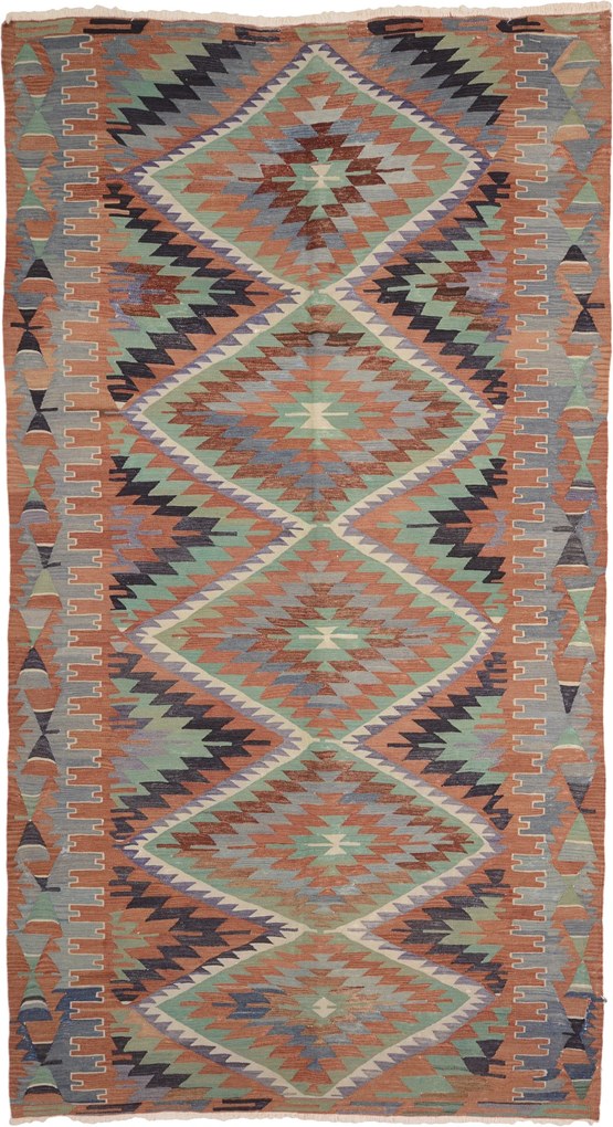 Kilim Tappeto orientale 310 x 170 (Tacchino) Annodato A Mano