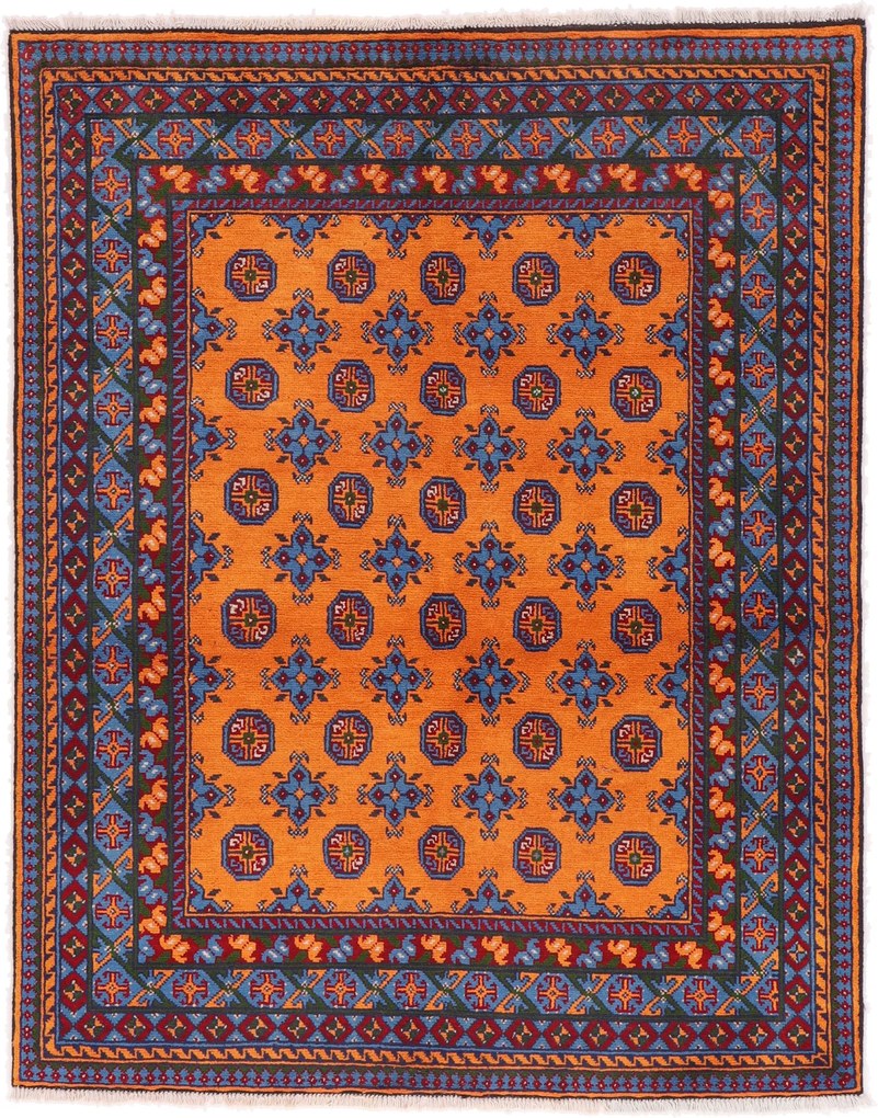 Afghan Tappeto 190 x 150 (Afghanistan) Annodato A Mano