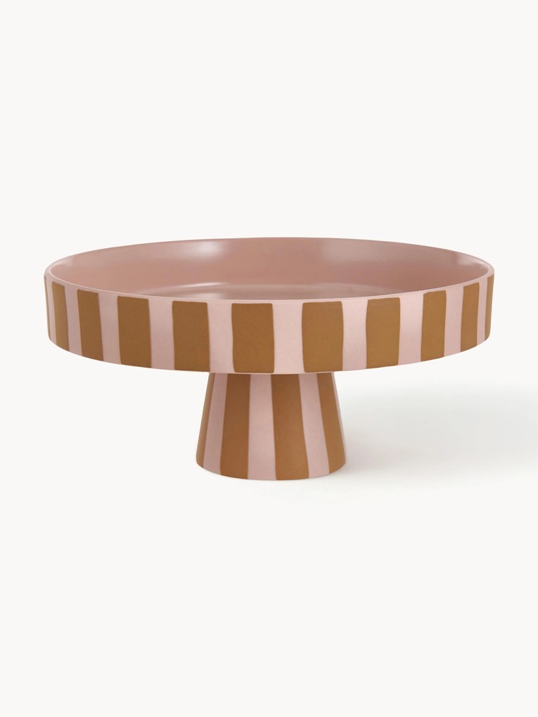 Alzatina in ceramica a righe Toppu