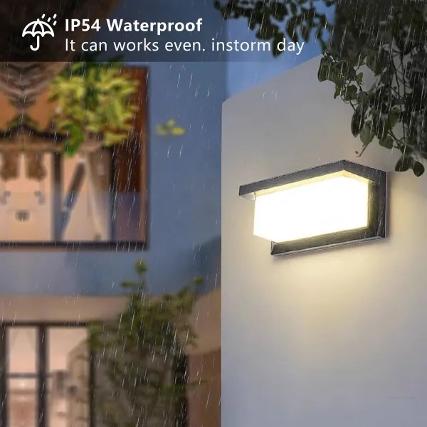 Brilagi -LED RGBW Applique da esterno BRICKY 1xE27/9W/230V antracite IP54