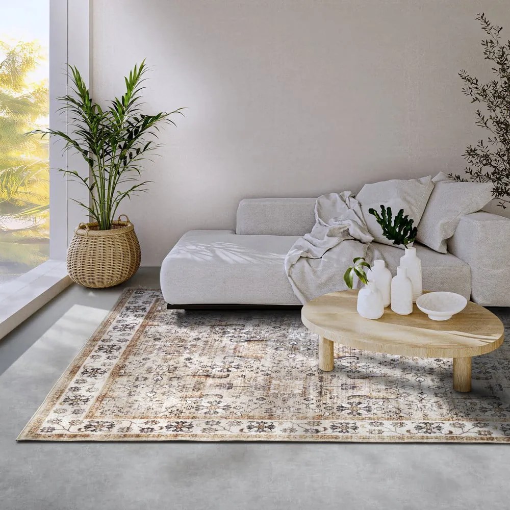Tappeto beige 120x160 cm Saveh Cream Gold - Elle Decoration