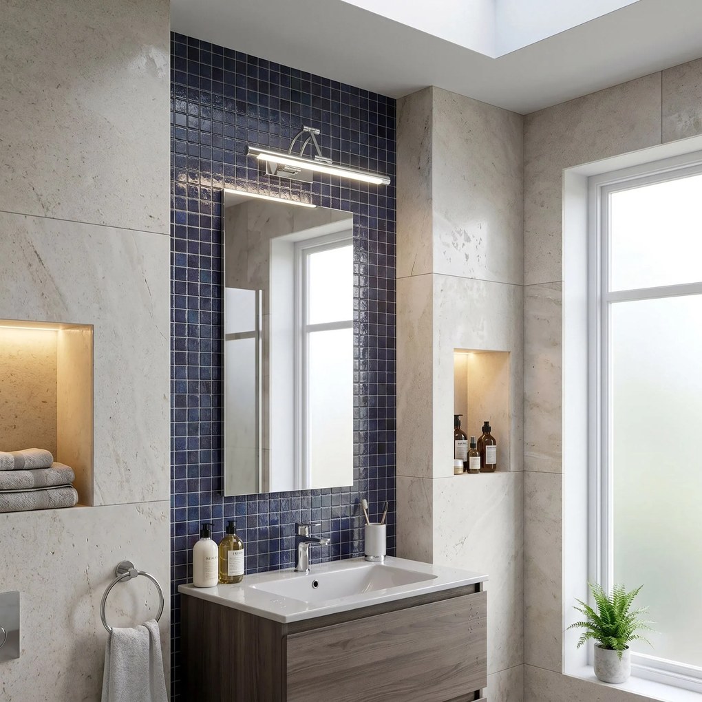 Applique da bagno LED SWE016-1W 42cm Chrome