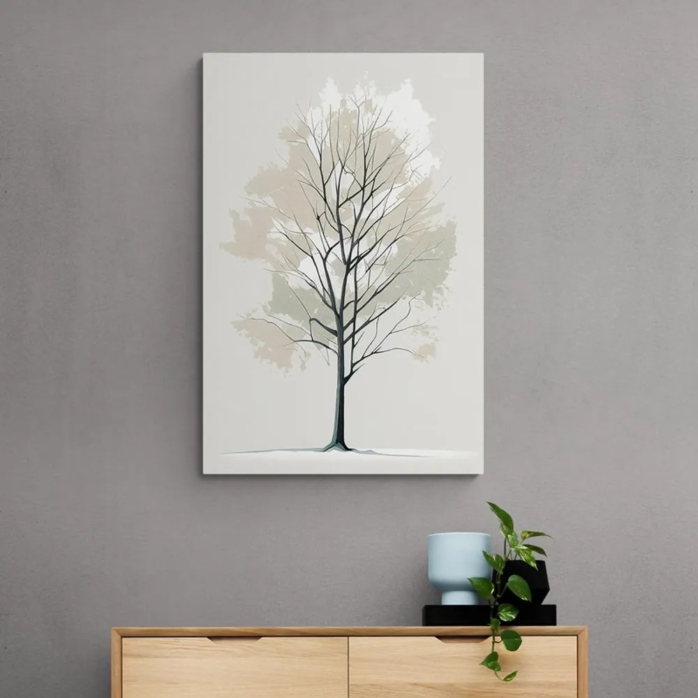 Quadro su tela – Albero minimalista