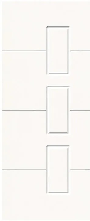 Pannello per porta d'ingresso P190 pellicolato pvc frassino bianco L 92  x H 210.5 cm, Sp 6 mm apertura destra