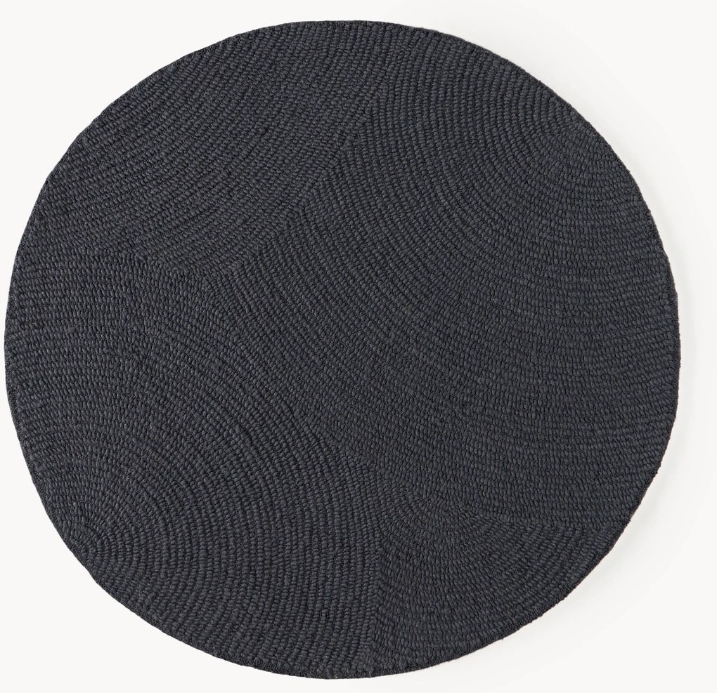 Tappeto rotondo in lana tuftato a mano Eleni