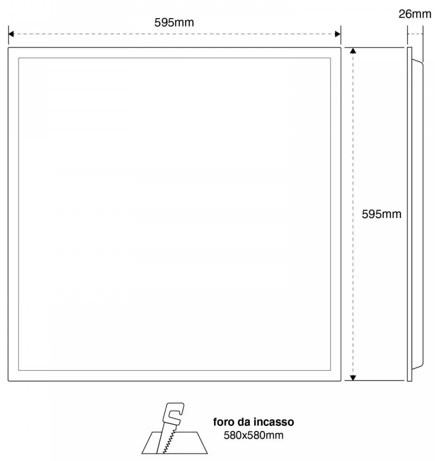 Pannello LED 60x60 42W CCT Bianco Variabile UGR19 con driver Philips Colore Bianco Variabile CCT