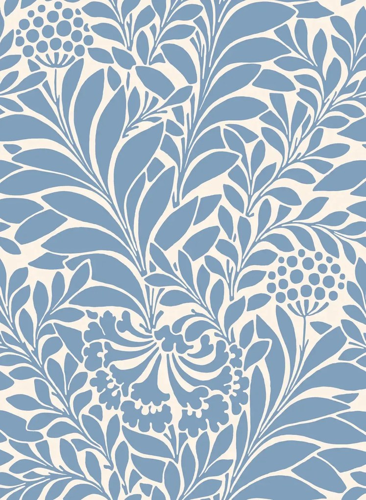 Cole & Son Carta da parati Honeysuckle - Cornflower Blue