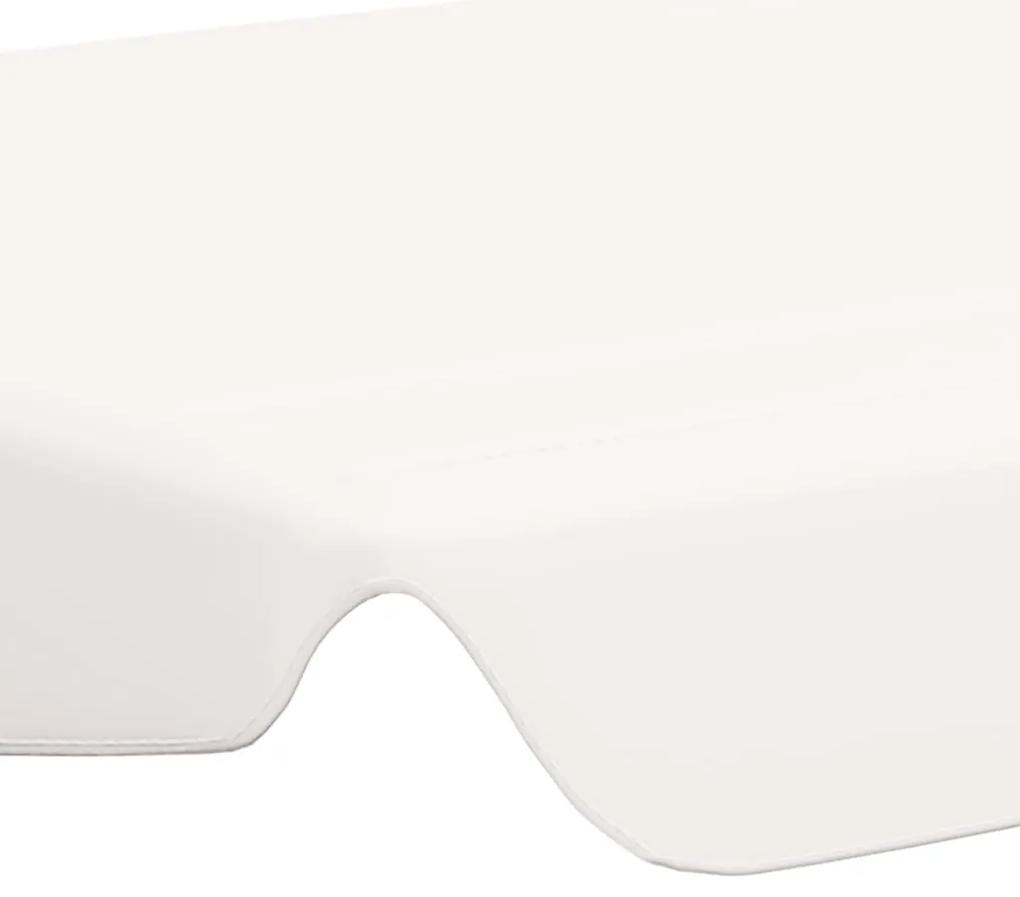 Baldacchino per Dondolo Giardino Bianco 150/130x105/70 cm