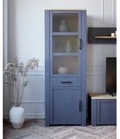 Vetrina 1 anta Rovere navy e Rovere riviera ZFTBHLV712-M348