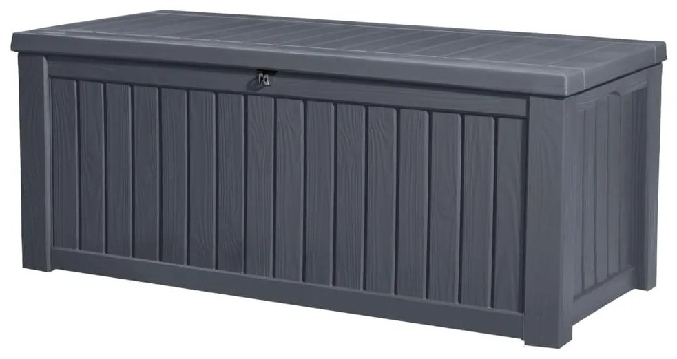 Keter contenitore da giardino rockwood 570 l antracite