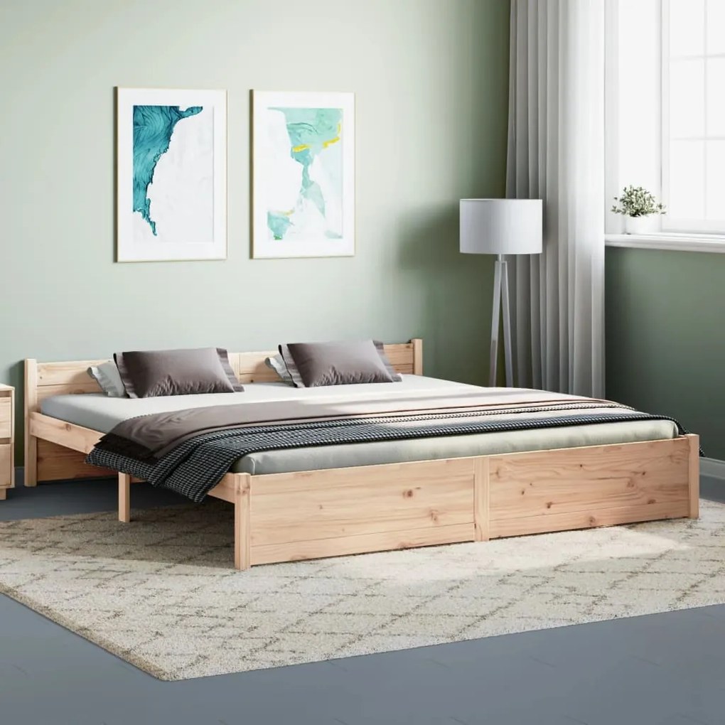 Giroletto in legno massello 180x200 cm super king