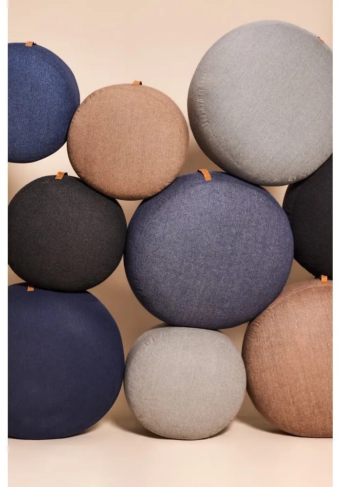 Pouf Zerio marrone chiaro, ø 50 cm Mochi - Hübsch