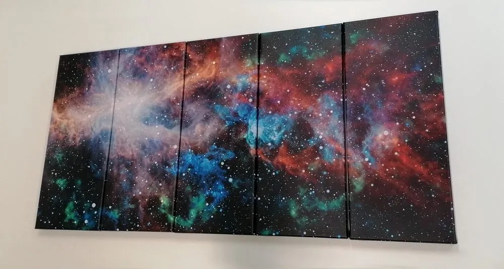 Quadri 5 pezzi – Galassia infinita