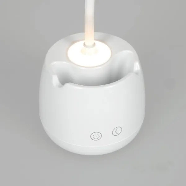 Lampada da tavolo flessibile ricaricabile a LED dimmerabile LUSIA LED/5W/5V 3000/4000K 1200 mAh bianco