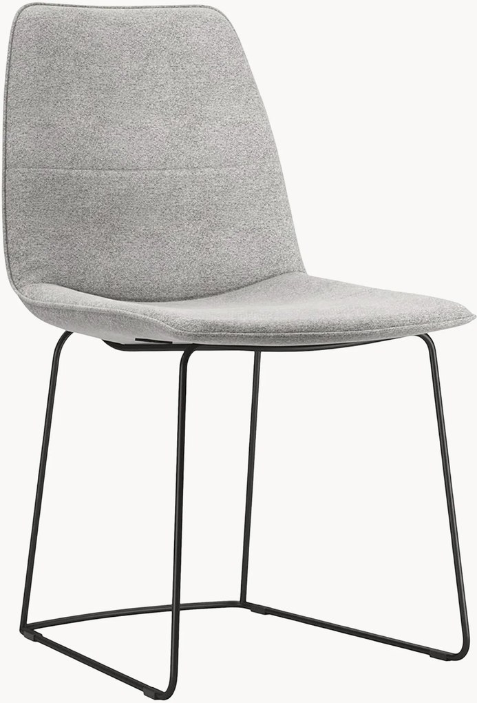 Sedia imbottita freistil117, grigio segnale